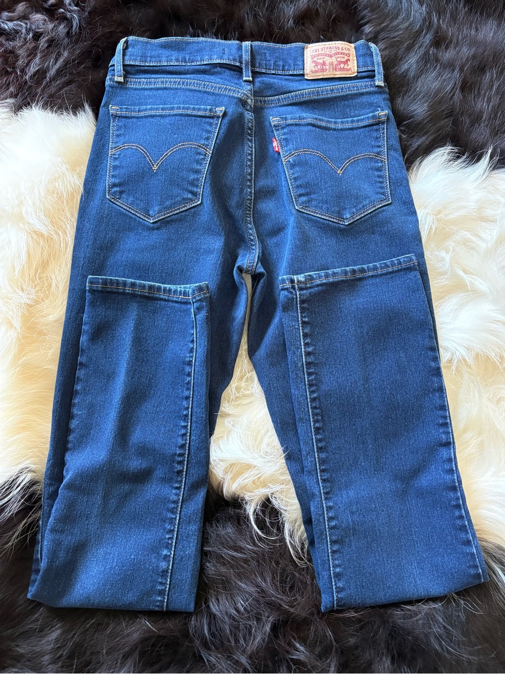 Levi's Women's Dark Blue Straight Leg Carpenter Jeans